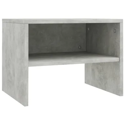 Image de vidaXL Table de nuit gris béton 40 x 30 x 30 cm panneau de particules