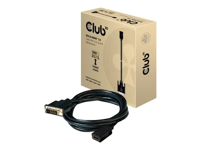 Produktbild von Club3D Kabel DVI <-> HDMI 1.4 2m 4K30Hz St/Bu
