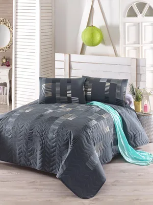Produktbild von L'Essentiel Linge de Maison, Begonvilla- EPJ9094, Anthrazit, Bettdecken, 65% Baumwolle / 35% Polyester (Abdeckung) /