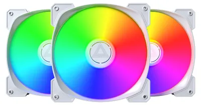 Image de Montech hp140 pwm argb ventilateur 3er pack - 140mm blanc