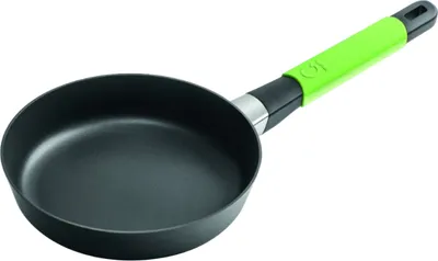 Obrázek produktu pro Plochá pánev Squality, limetková, 20 cm⌀, výška 5 cm, objem 0,8 l, ergo rukojeť, sklokeramika/GAS