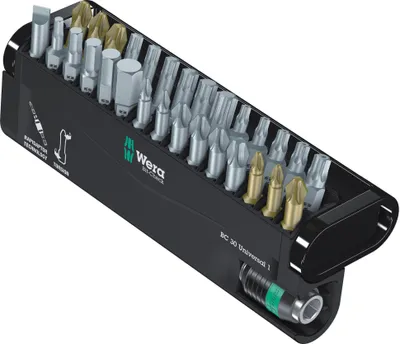 Produktbild von Bitsortiment Bit-Check 30 Univ.1 30-tlg.Schlitz/PH/PZD/TX-BO/6Kt.WERA