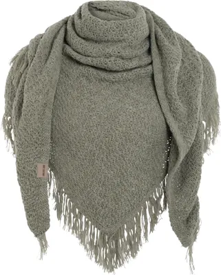 Produktbild von Knit Factory Amber Dreiecksschal - Urban Green - 190x85 cm