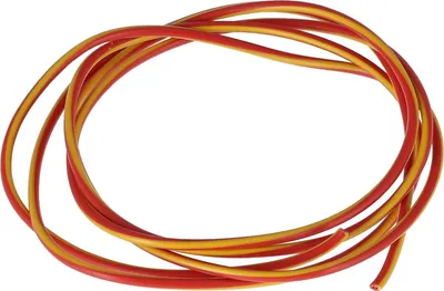 Produktbild von Kabel - Rot/Gelb 0,50mm² Fahrzeugleitung - 1m