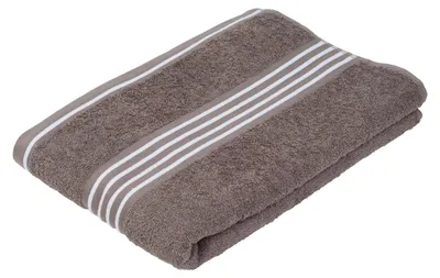 Produktbild von GÖZZE Rio Duschtuch hautfreundliches strapazierfähiges Baumwoll-Duschtuch Taupe 70 x 140 cm