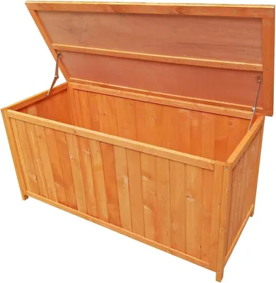 Productafbeelding van Tuinbox Opbergbox - Kussenbox Tuinkast - Terras Opbergen - Deksel Houder - 127 x 55 x 60 cm - Bruin
