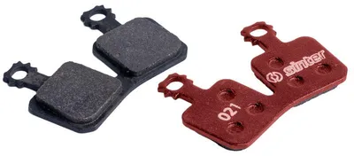 Produktbild von Sinter Scheibenbremsbelag 021 Magura organisch, MTB Standard, rot, 25 Stück