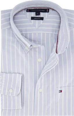 Produktbild von Tommy Hilfiger Regular Fit Hemd hellblau Baumwolle