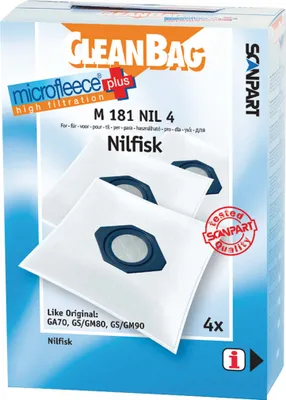 Image de Scanpart Microfleece+ Sac à poussière Nilfisk Ga70-Gs80-90