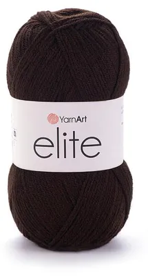 Produktbild von YarnArt Elite 217 Acrylgarn 100g/300m Bitter Schokolade – weich & leicht für Decken & Amigurumi