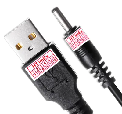 Produktbild von 3.5 x 1.35 mm USB Stromkabel Kabel Auf DC Hohlstecker Stecker Ladekabel 5V DC