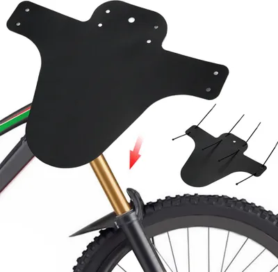 Produktbild von 2 Stueck Fahrrad Mountainbike MTB Leichtgewicht vorne hinten Kotfluegel Schutz Kotfluegel Schwarz