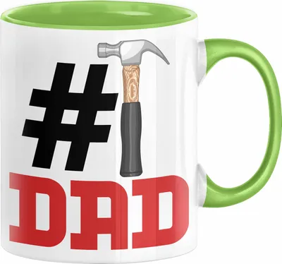 Produktbild von Handwerker Nummer 1 Dad Vater Tasse Geschenk Handwerker Papa Geschenkidee Bester Papa Der Welt Vatertag Lustige Geschenkidee (Grün)