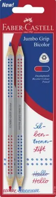Produktbild von Faber Castell Silbentrennstift Grip 3,8 mm rot/blau 2er
