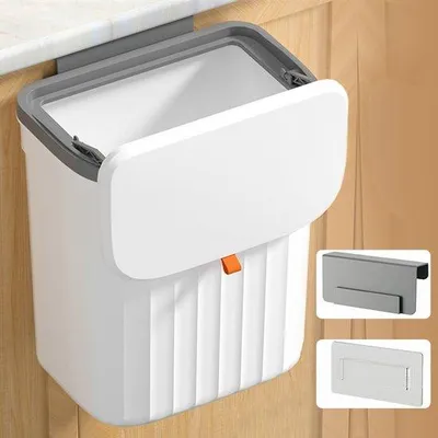 Produktbild von Famanu Hängende Abfallbehälter mit Deckel - 10 Liter für Wandmontage
