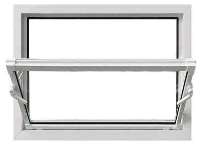 Produktbild von Framex Stallfenster Weiß BxH 80 x 50 cm (800 x 500 mm), 1fach Monoglas Verglasung, Kippfenster, PVC Kunststofffenster für Stall und Wirtschaftsraum