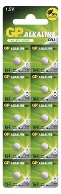 Immagine prodotto di Batteria alcalina a bottone GP164 LR-621/ 10 pezzi/ confezione Prezzo per 1 pezzo/ 1,55V AG1 GP