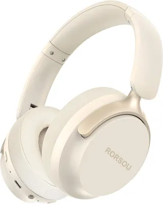 Produktbild von Over-Ear Bluetooth Kopfhörer mit 6 EQ Modi, 50h Laufzeit, HiFi Stereo Sound, Deep Bass, faltbar, mit Mikrofon, 3.5mm Klinke