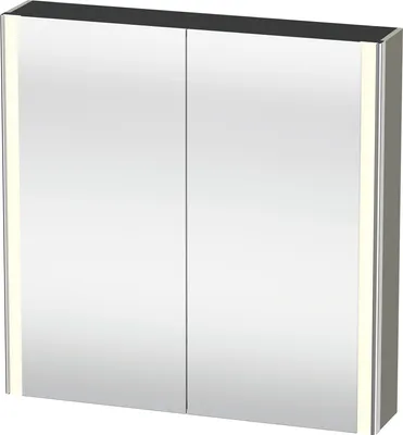 Image de Duravit XSquare armoire de toilette avec éclairage LED, 800x800x155mm, XS7112092920000