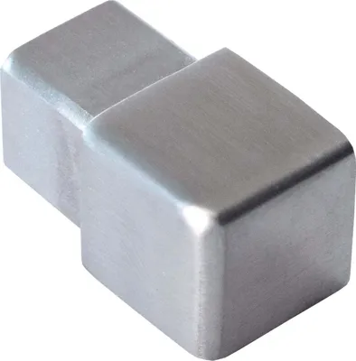 Produktbild von Dalsys Endstück für Fliesenschiene Quadratprofil Edelstahl Gebürstet 12,5mm, Fliesenprofil