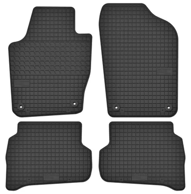 Zdjęcie produktu dla Dywaniki gumowe do Volkswagen Polo V 2009-2017 (hatchback) – 4 szt., czarne, dopasowane – Wielganizator SolidTread