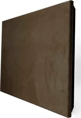Obrázok produktu pre 2-pack - akustický zamatový panel s montážnou sadou "CINEMATIC" | 50 x 50 x 5 cm | farba: (hnedá, hrúbka: 53 mm)