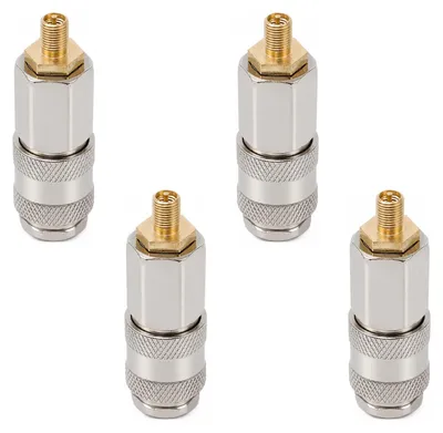Immagine prodotto di Set di 4 adattatori per valvola di pneumatico per compressore d'aria