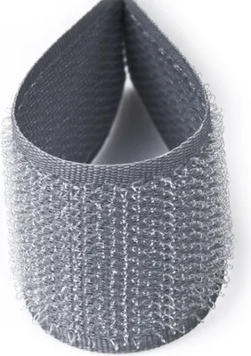 Obrázek produktu pro Suchý zip 20mm šedý, metráž, háčky / 1 m