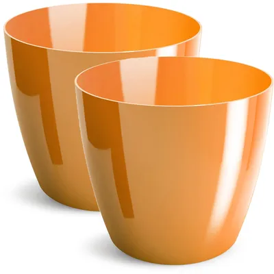 Produktbild von Set von 2 Glänzenden Blumentöpfen aus Kunststoff für Innen und Außen