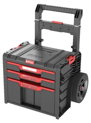 Immagine prodotto di Qbrick System PRO Cart 2.0 Plus Cassetto 3 mobile su ruote 520 x 415 x 660 mm 12 l 2x 4,5 l manico doppio telescopico estraibile