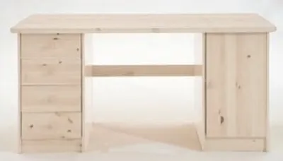 Produktbild von Schreibtisch Kinder-Schreibtisch Kiefer massiv Jugendzimmer Schubladen, Farbe:Weiß
