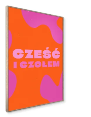 Produktbild von STYLER Wandbild 50x70 cm CZESC ARTBOX Modernes Kunstbild Wanddeko Wohnzimmer Schlafzimmer Büro Dekoration Rahmen Design