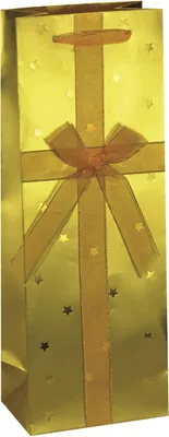 Produktbild von 4 Flaschen Geschenktaschen "Weihnachten" / Geschenktüten / Maße: 36x12x8cm
