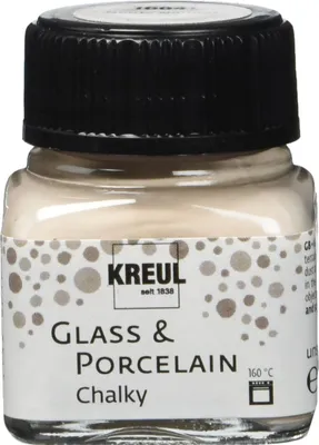 Productafbeelding van KREUL 16641 KREUL Verf voor glas en porselein, kleur: Chalky, Noble Nougat