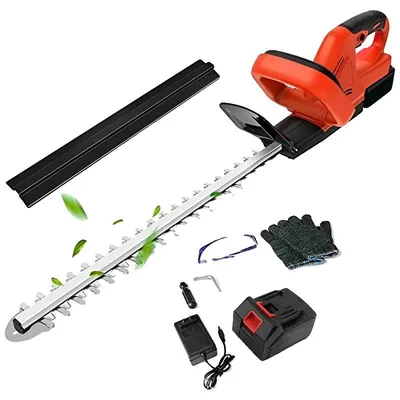 Imagen del producto de Tijeras de podar eléctricas, capacidad de corte de 7,5/12,5 cm, diseño ligero, color rojo (1 batería incluida)
