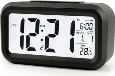 Zdjęcie produktu dla Budzik Elektroniczny Z Podświetleniem Ac095 Czarny