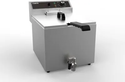 Produktbild von Saro Tischfritteuse mit 10 Liter - Ablasshahn, Sicherheitsthermostat, 400V