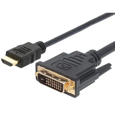 Produktbild von Techly HDMI zu DVI-D Kabel 1.8m schwarz