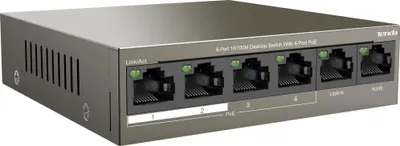 Immagine prodotto di Tenda TEF1106P-4-63W Tenda Switch  6-Port FE TEF1106P-4-63W          58W (4x PoE)
