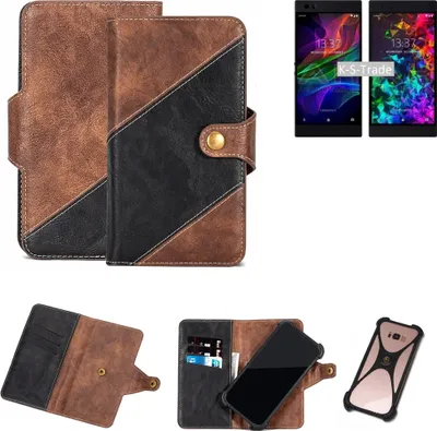 Produktbild von K-S-Trade Handy Hülle Schutz Hülle Schutzhülle Bookstyle Case kompatibel mit Razer Phone 2 Handy Cover Hülle Schutztasche 1x