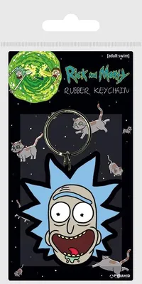 Produktbild von RICK & MORTY - Gummi-Schlüsselanhänger - Rick Crazy Smile
