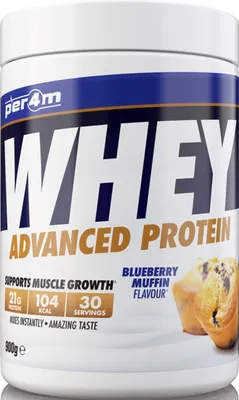 Produktbild von Per4m Whey Advanced Protein (900g) Blueberry Muffin - Eiweiße - Molkenprotein-Mischung