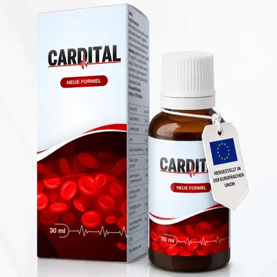 Produktbild von Cardital Herz Tropfen – Weißdorn, L-Arginin, L-Carnitin, Taurin, Vitamin B1 B3 B6 | Herzgesundheit & Mikrozirkulation | 30 ml