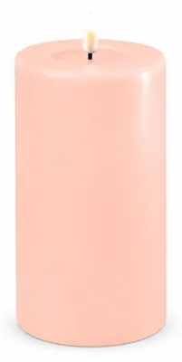 Produktbild von Deluxe Homeart Stumpenkerze LED Hell rosa (7,5x12,5cm)