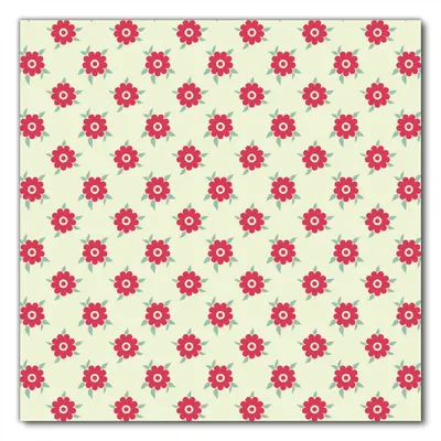 Produktbild von Wallario selbstklebende Möbelfolie/ Tischdecke für Innen und Außen, Größe: 60 x 60 cm - Muster mit Blüten und Blättern