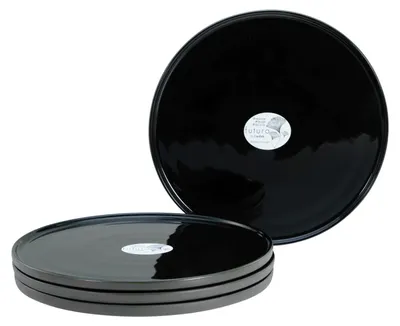 Productafbeelding van CreaTable, artikelnummer 21662, kleur: antraciet, serviesbord set, 4-delig, steengoed