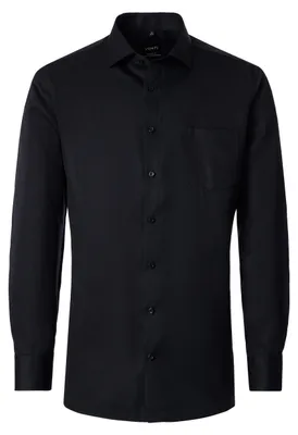 Produktbild von VENTI Herren Businesshemd Langarm Kent Modern-Fit Schwarz 41