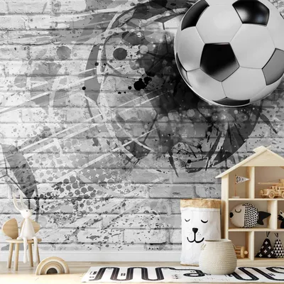 Produktbild von Vlies Fototapete - Dynamic Football 250x175 cm Für Kinder i-A-0156-a-a