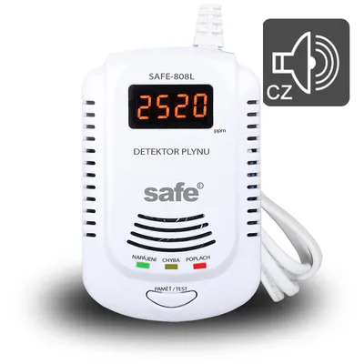 Obrázek produktu pro Detektor hořlavých a výbušných plynů SAFE 808L(zemní plyn)