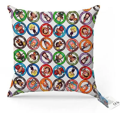 Produktbild von One Piece Dekokissen 38×38 - Kissenbezug mit Baumwolle Füllung